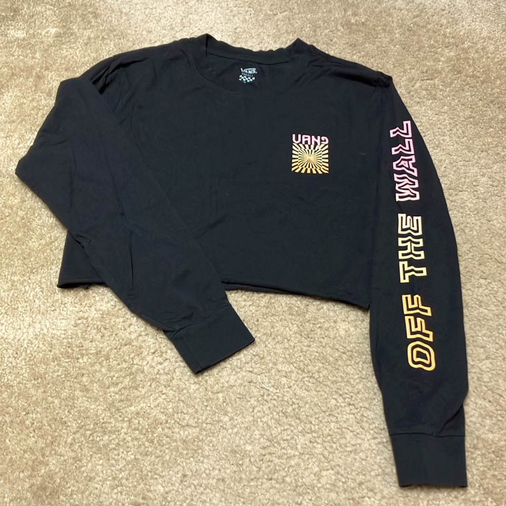 Women’s Vans Cut-Off Long Sleeve Tee Small